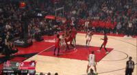 Rockets · Blazers broadcast poster